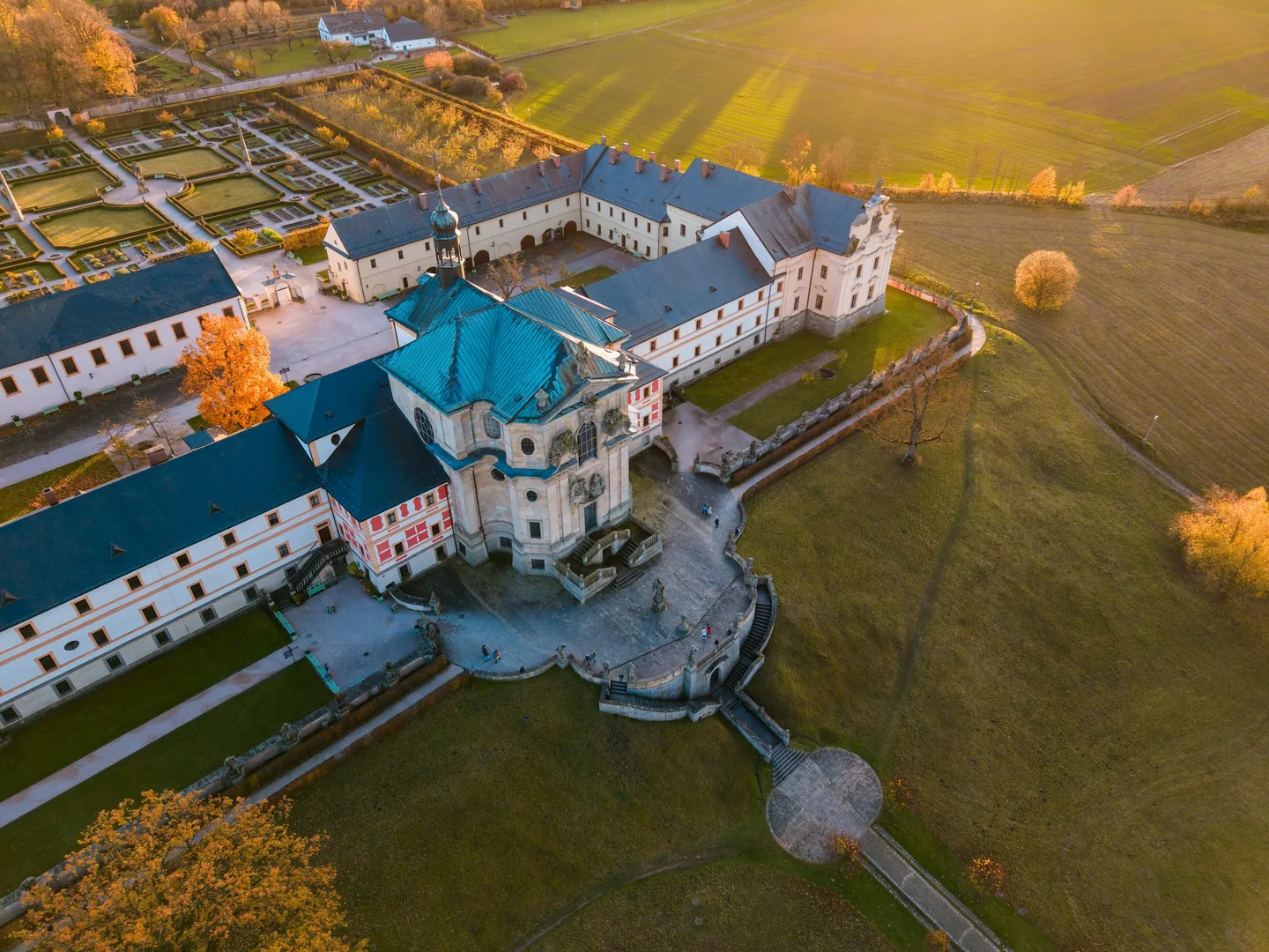 Historisches Anwesen aus der Luft